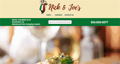 Desktop Screenshot of nickandjoespizza.com