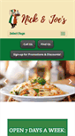 Mobile Screenshot of nickandjoespizza.com