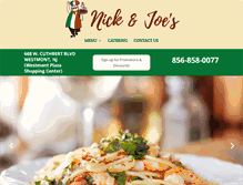 Tablet Screenshot of nickandjoespizza.com